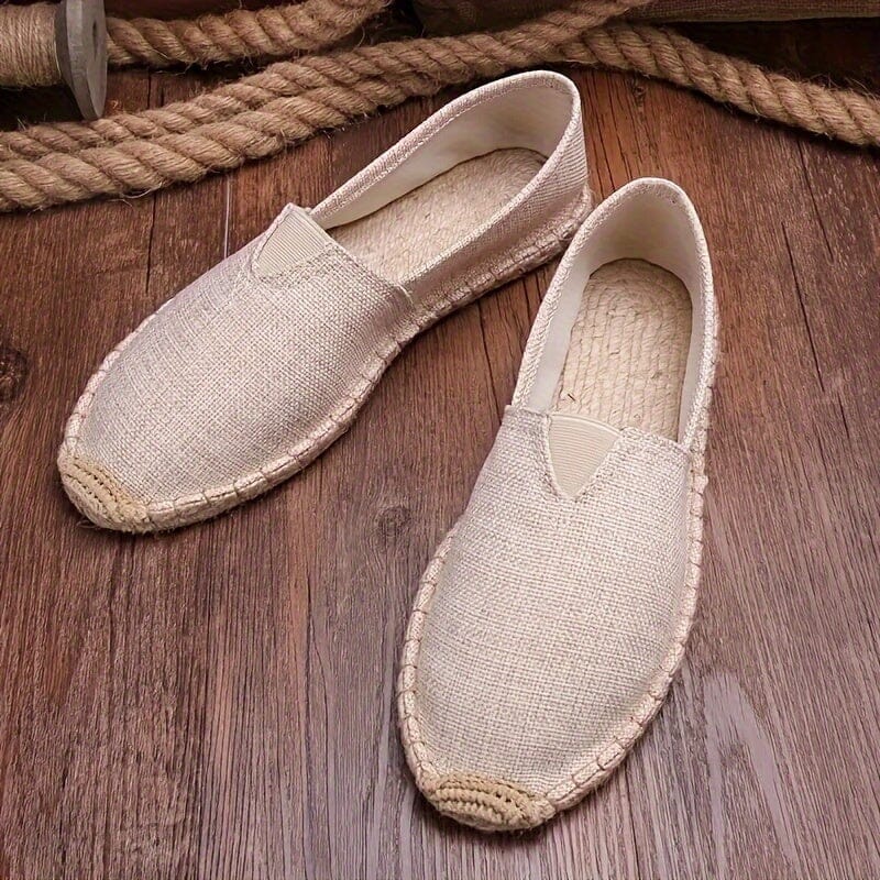 Herrars lätta espadriller – Andningsbara slip-on skor för sommarsemestern