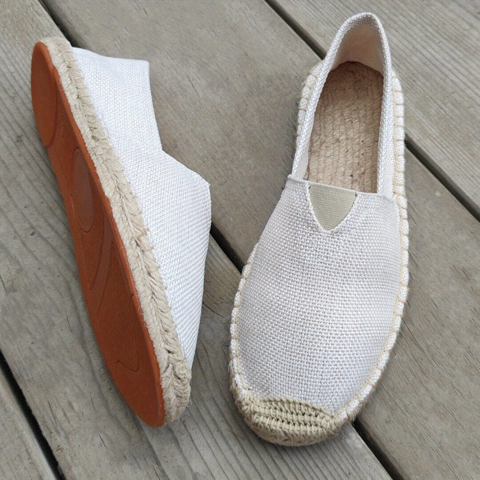Herrars lätta espadriller – Andningsbara slip-on skor för sommarsemestern