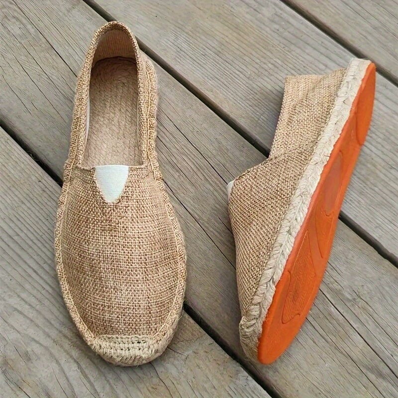 Herrars lätta espadriller – Andningsbara slip-on skor för sommarsemestern