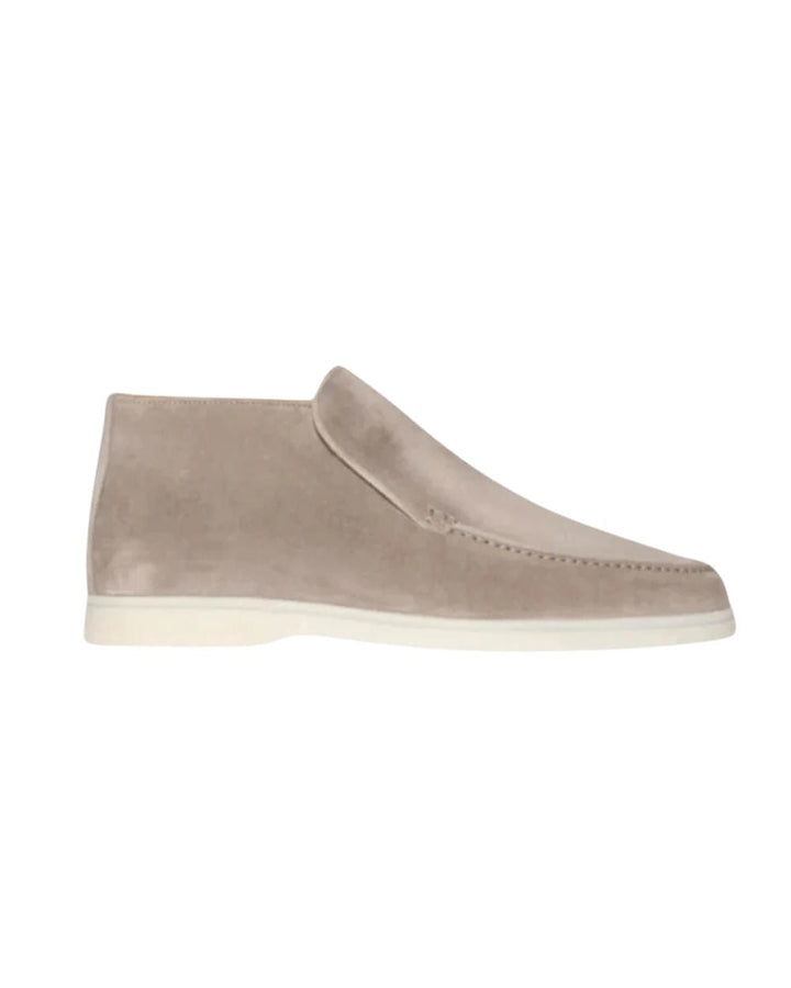 Herrens Hög Top Slip-On Loafers – Fina Smart Casual Stads skor