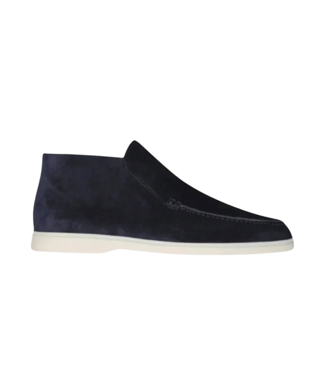 Herrens Hög Top Slip-On Loafers – Fina Smart Casual Stads skor