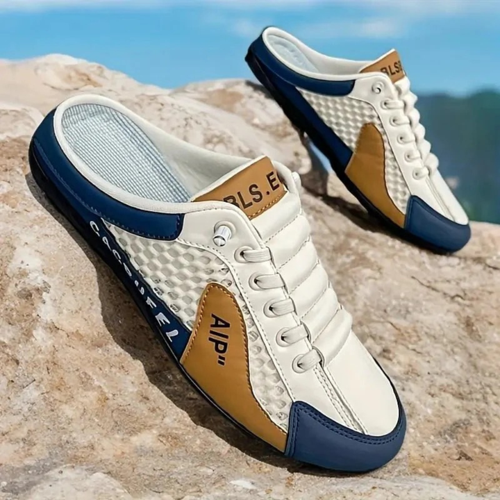 Herrarnas Andningsbara Slip-On Mule Sneakers – Lätta Casual Skor för Sommar och Resor