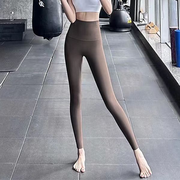 Tjocka fodrade leggings med hög midja