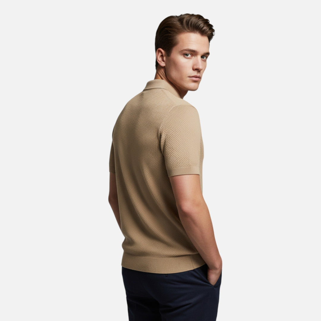 Valmonti | Herrs Pineapple Ull Polo Skjorta
