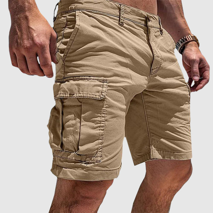 Herrars Utility Cargo Shorts med flera fickor och avslappnad sommarsnitt