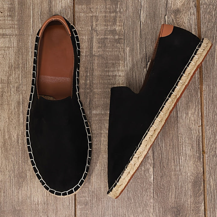 Herrarnas Canvas Slip On Espadriller Sommar Loafers