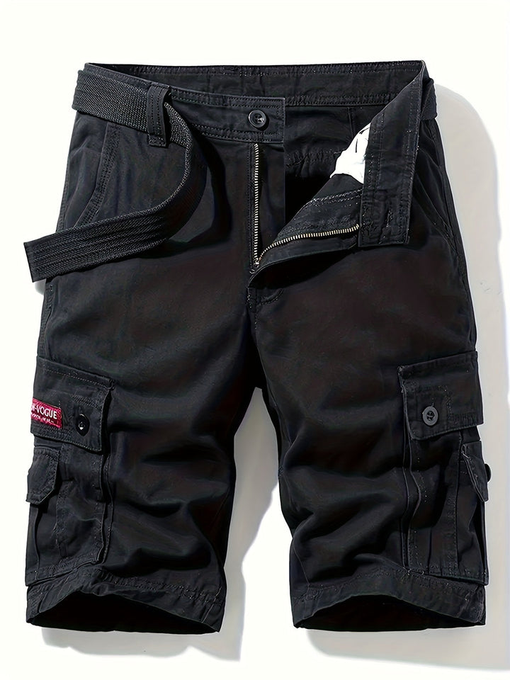 Herrars Utility Cargo Shorts Multi Pocket Utomhus Sommar Passform