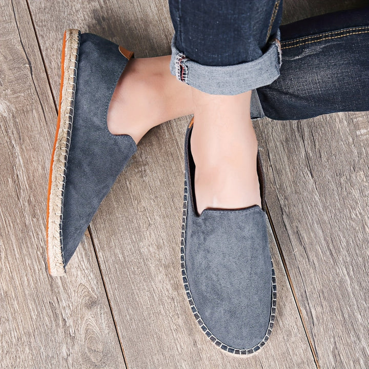Herrarnas Canvas Slip On Espadriller Sommar Loafers