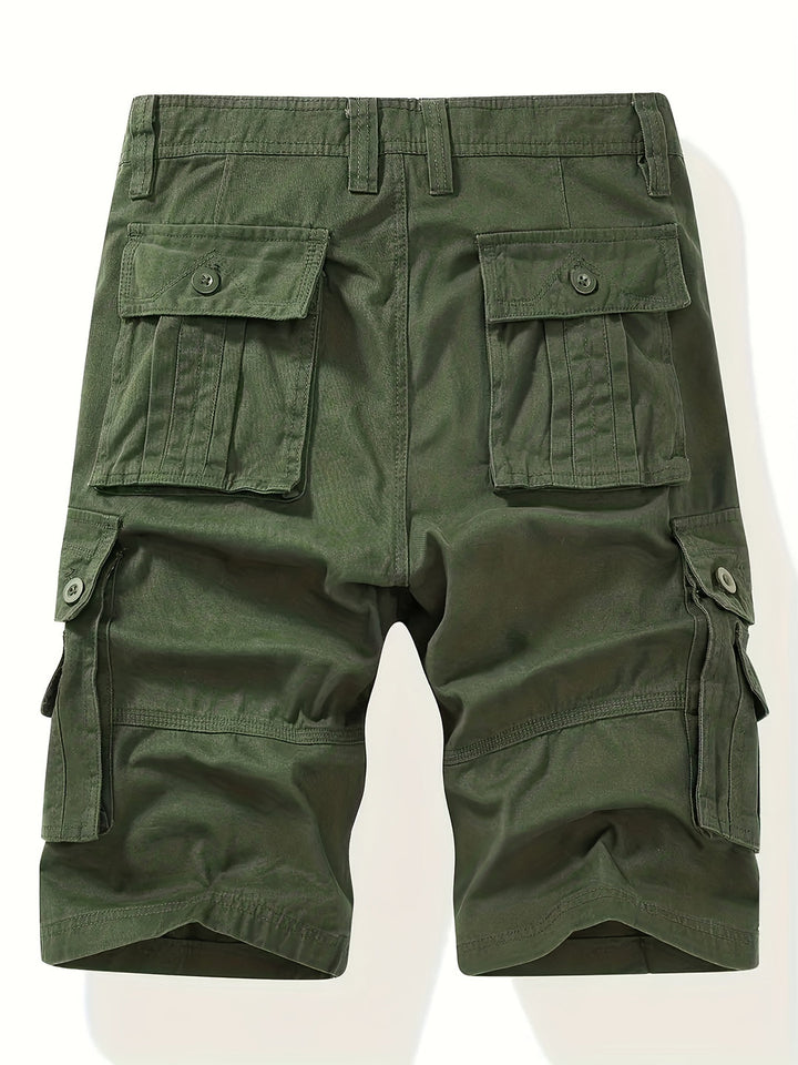 Herrars Utility Cargo Shorts Multi Pocket Utomhus Sommar Passform