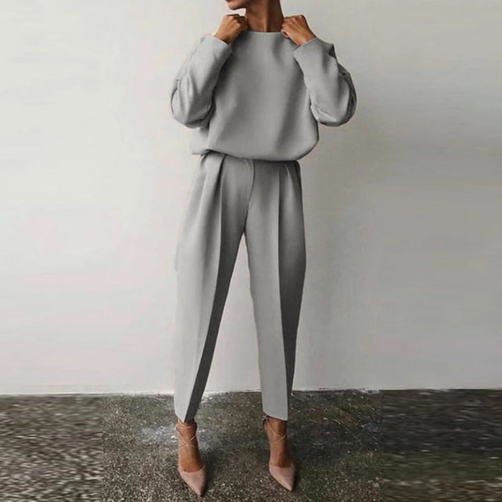Kvinnors Tvådelade Kostymset – Elegant Bekväm Stilig Mångsidig Smart Casual Vardagsoutfit