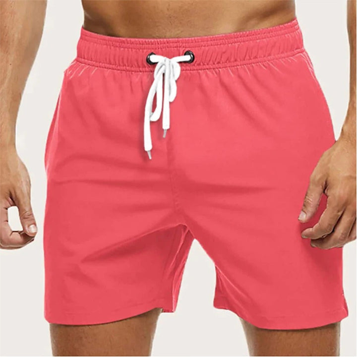Herrarnas simshorts med dragsko, medellång längd