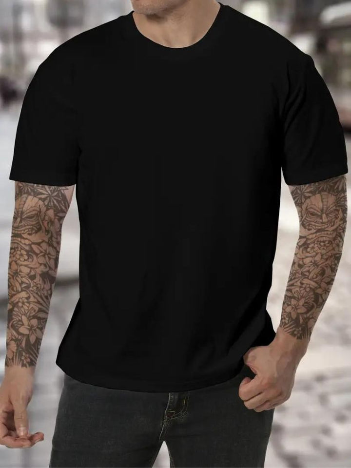 Herrars Hög Nacke T-shirt Mjuk Bekväm Lång Ärmar Minimalistisk Avslappnad Vardaglig Lager Topp