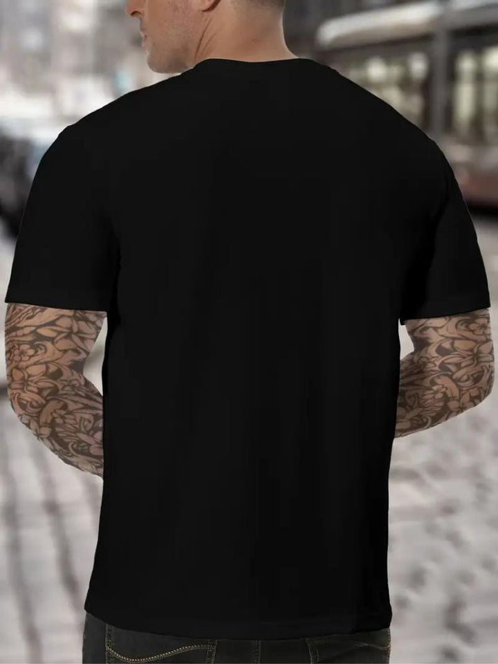 Herrars Hög Nacke T-shirt Mjuk Bekväm Lång Ärmar Minimalistisk Avslappnad Vardaglig Lager Topp
