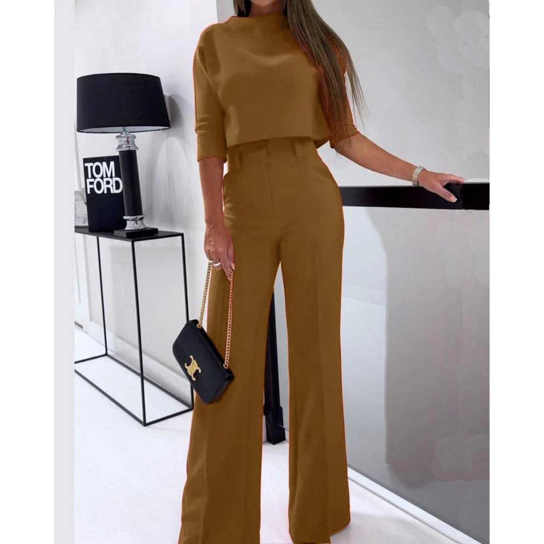 Kvinnors Eleganta Vida Byxor Co Ord Set