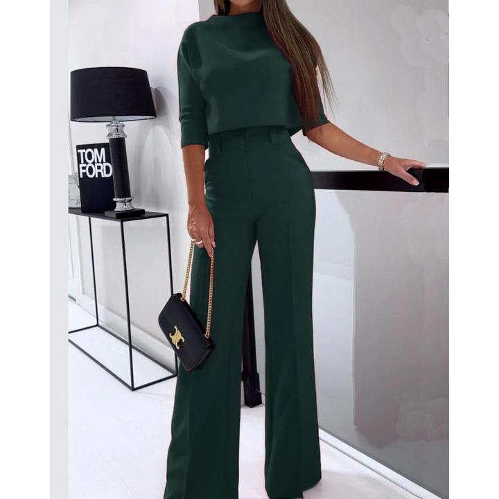 Kvinnors Eleganta Vida Byxor Co Ord Set