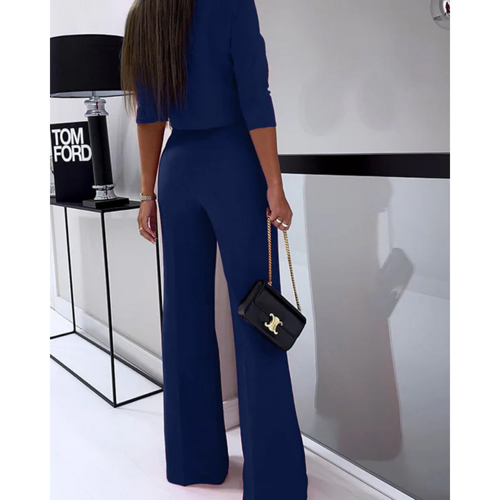 Kvinnors Eleganta Vida Byxor Co Ord Set