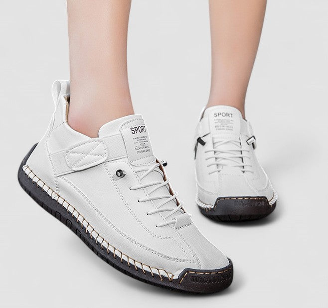 Kvinnors Skinnlook Velcro Snörning Promenadsneakers