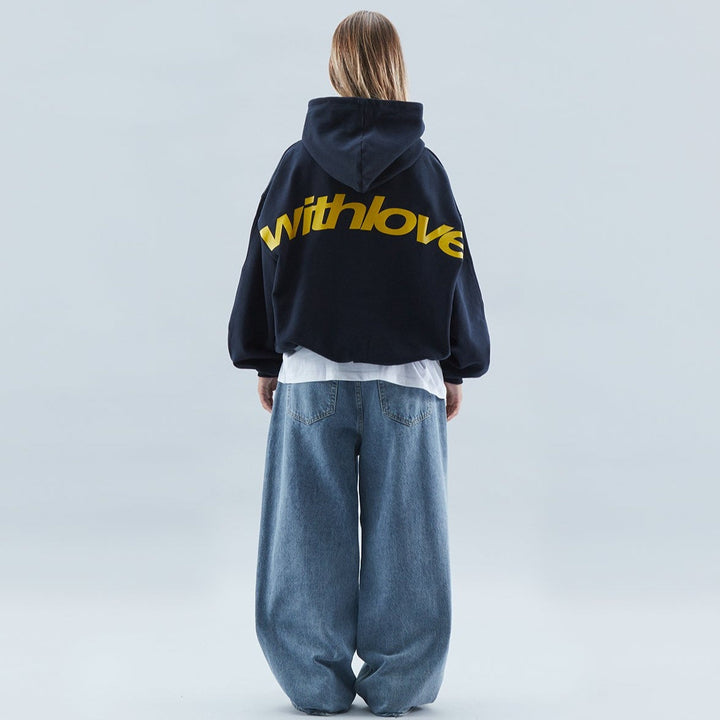 Kvinnors Love Hoodie Premium Bekväm Modern Minimalistisk Hållbar Varje Dag Casual Pullover