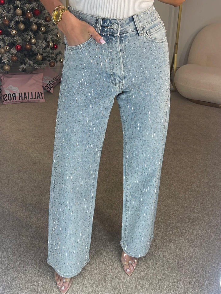 Kvinnors Statement Vida Jeans Med Glitterdetalj