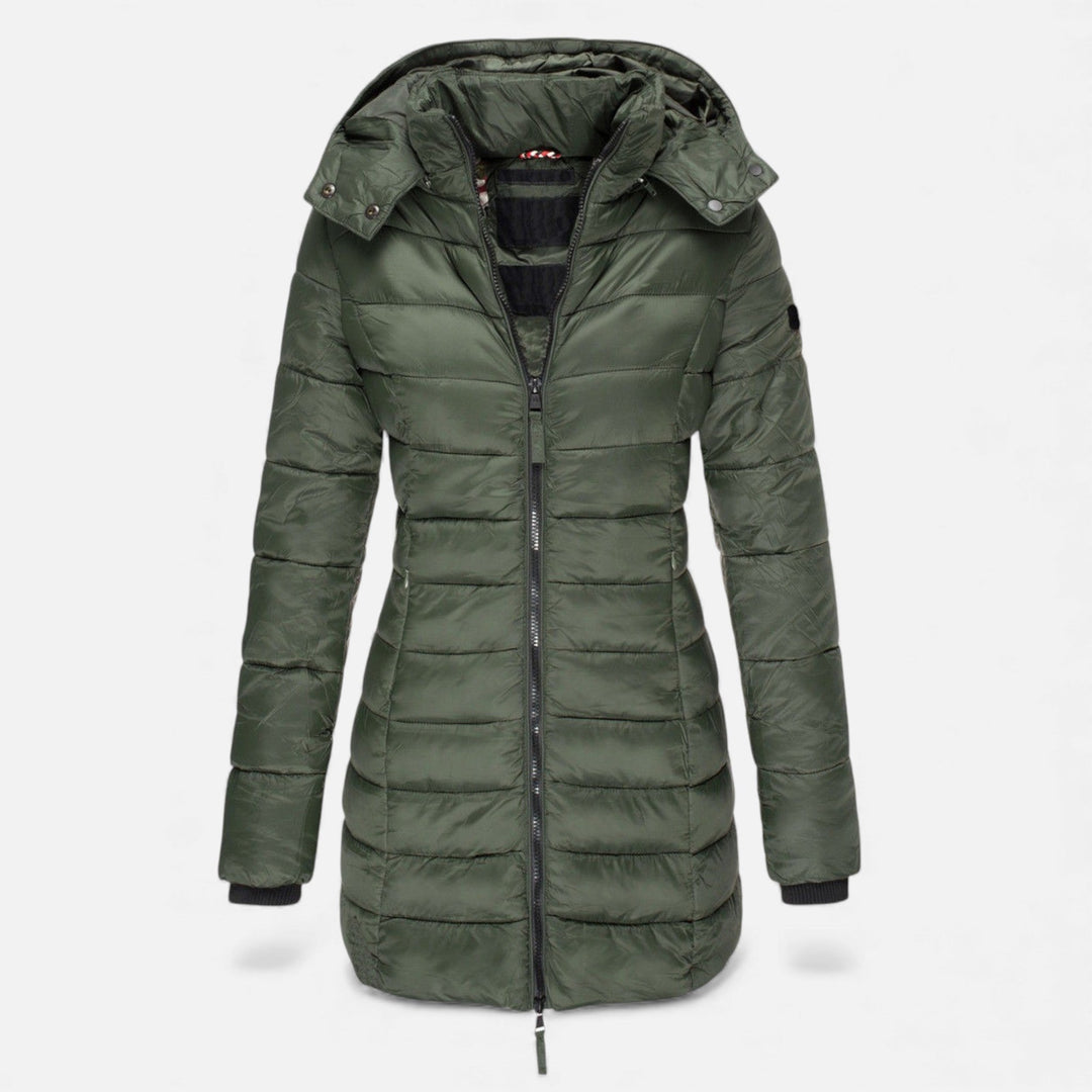Valmonti | Dam Puffer Kviltad Slim Mid-Length Jacka