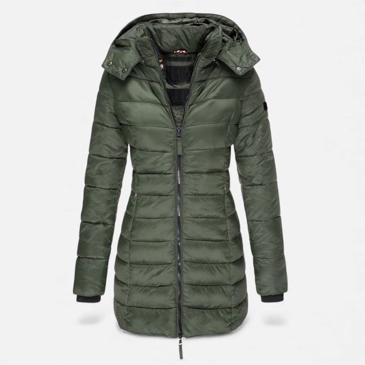 Valmonti | Dam Puffer Kviltad Slim Mid-Length Jacka
