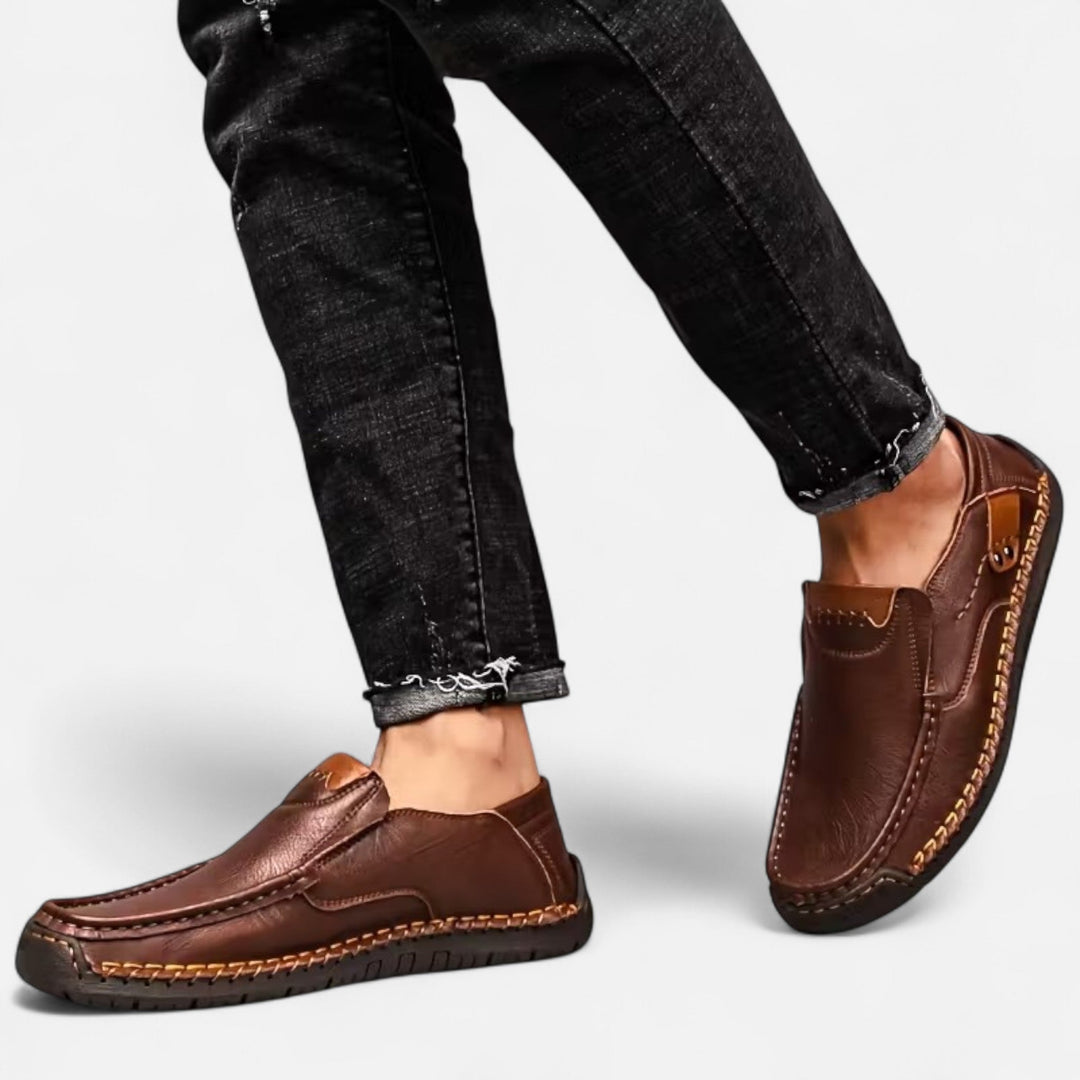 Valmonti | Herrens Slip-On Skor – Lättviktig Arvstil