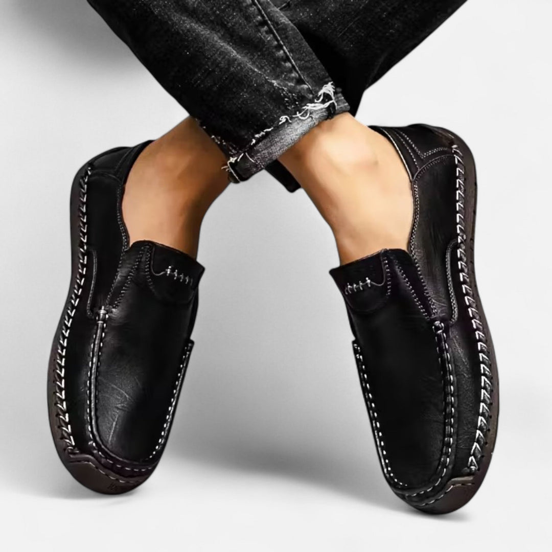 Valmonti | Herrens Slip-On Skor – Lättviktig Arvstil
