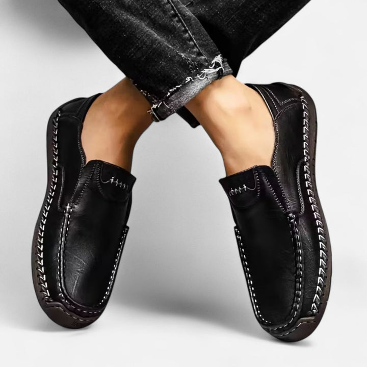 Valmonti | Herrens Slip-On Skor – Lättviktig Arvstil