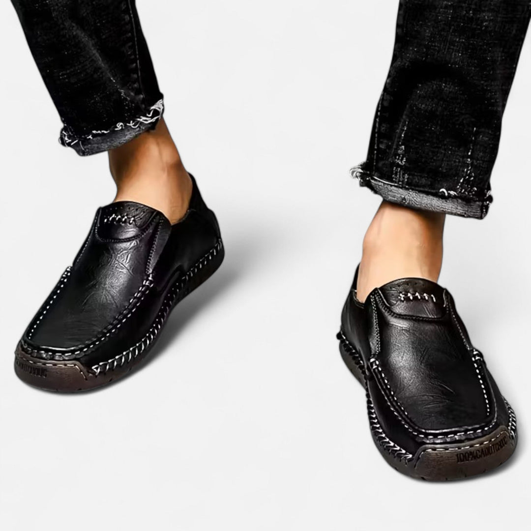 Valmonti | Herrens Slip-On Skor – Lättviktig Arvstil