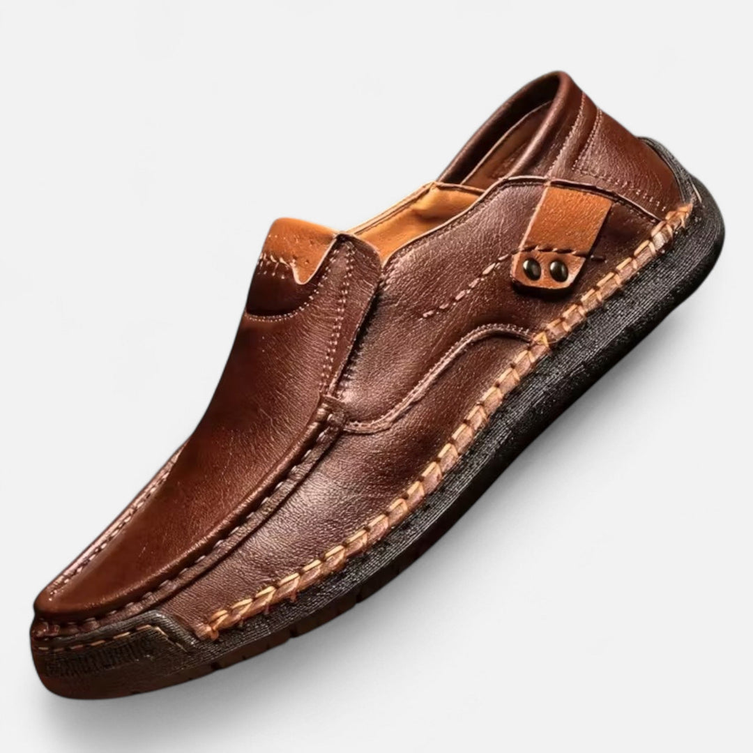 Valmonti | Herrens Slip-On Skor – Lättviktig Arvstil