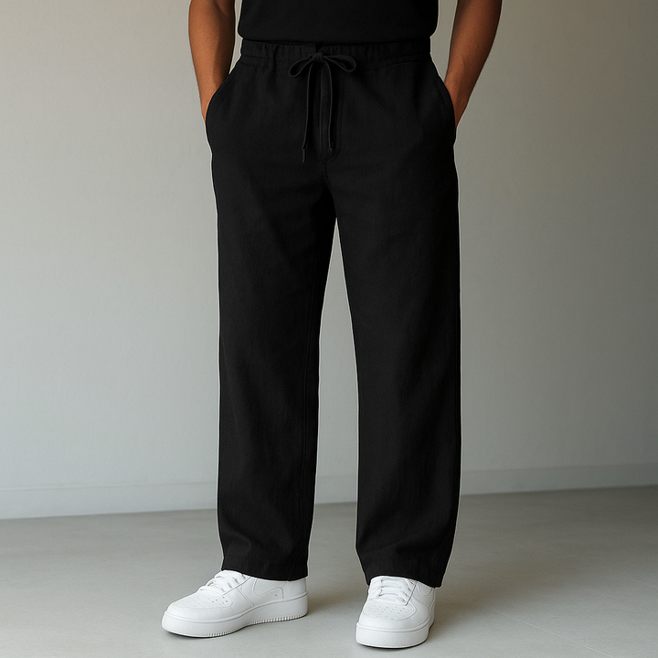 Herrars Drawstring Avslappnad Passform Vida Ben Casual Byxor