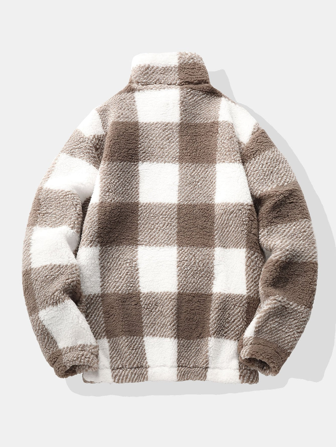 Herrens Teddy Fleece Quarter-Zip Sweatshirt – Avslappnad Vinterpullover