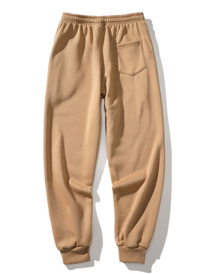 Herrars Raglan Pullover Träningsdräkt – Regular Fit Hoodie och Tapered Joggers för Dagligt Användande