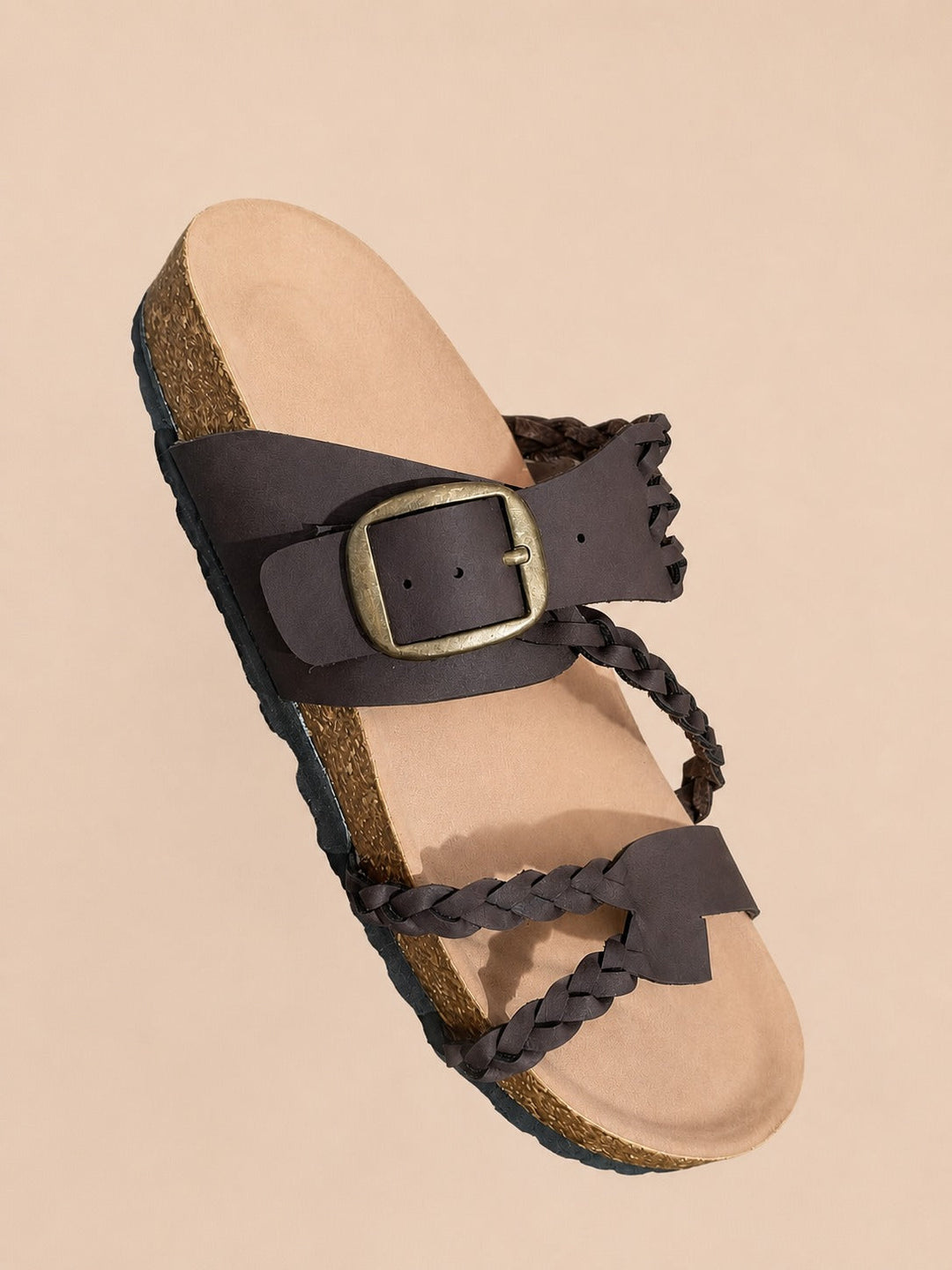 Kvinnors Justerbara Spänne Komfort Sandaler – Ortopediskt Inspirerade Sommar Sandaler för Promenader och Resor