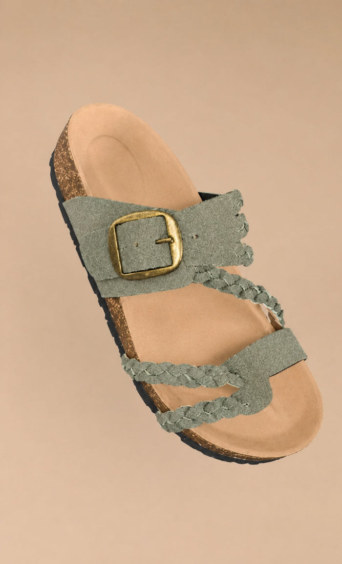 Kvinnors Justerbara Spänne Komfort Sandaler – Ortopediskt Inspirerade Sommar Sandaler för Promenader och Resor