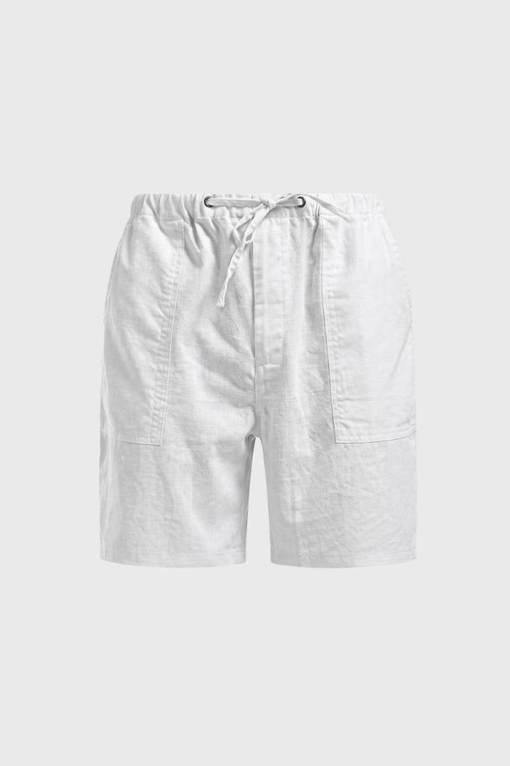 Herrars Drawstring Utility Shorts med Fickor