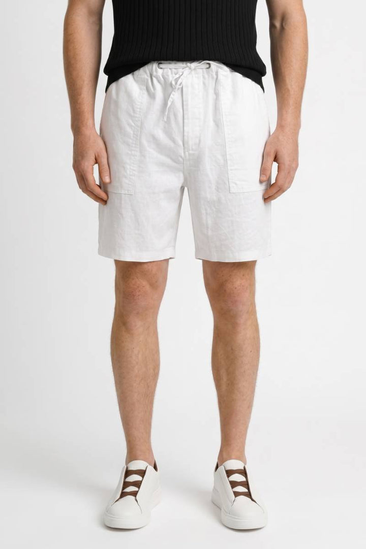 Herrars Drawstring Utility Shorts med Fickor