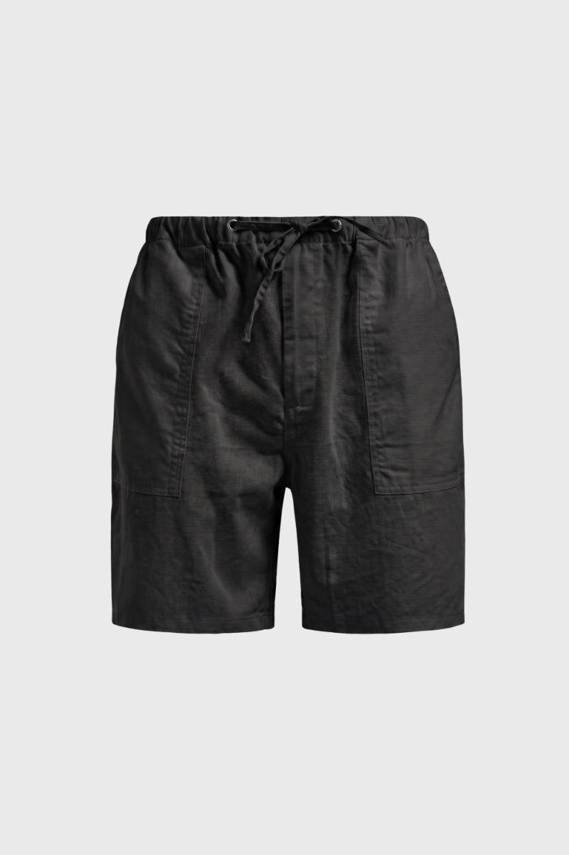 Herrars Drawstring Utility Shorts med Fickor