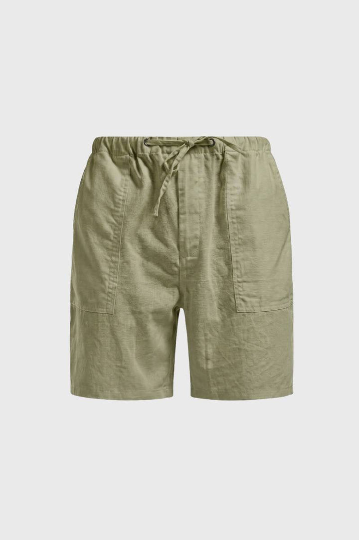 Herrars Drawstring Utility Shorts med Fickor