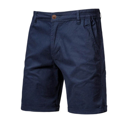 Herrens Chino Shorts med Elastisk Midja, Smart Casual Passform