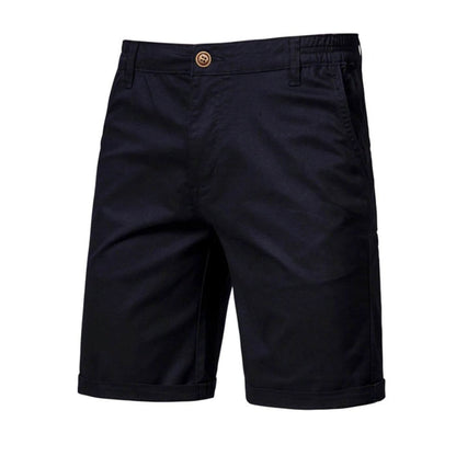 Herrens Chino Shorts med Elastisk Midja, Smart Casual Passform