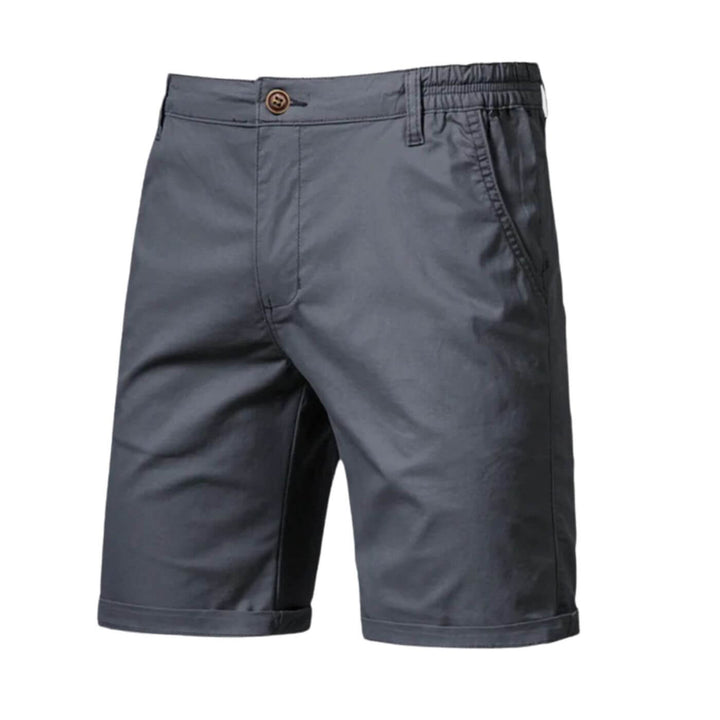 Herrens Chino Shorts med Elastisk Midja, Smart Casual Passform
