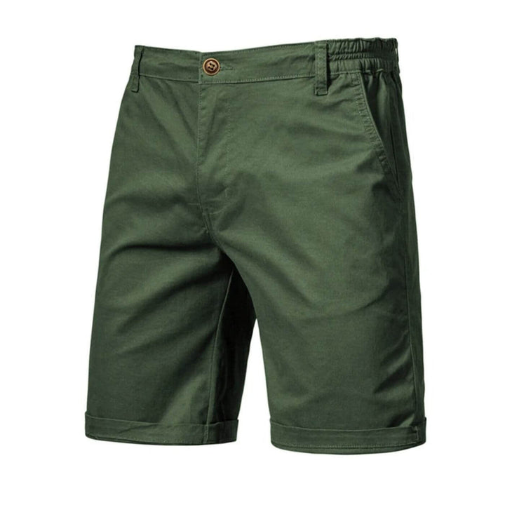 Herrens Chino Shorts med Elastisk Midja, Smart Casual Passform