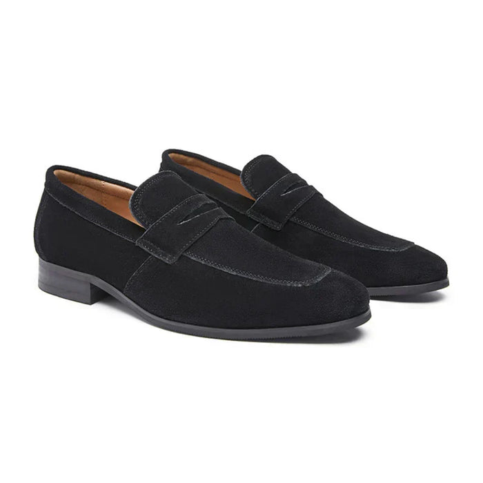 Herrars Mocka Penny Loafers Smart Slip On Klädeskor