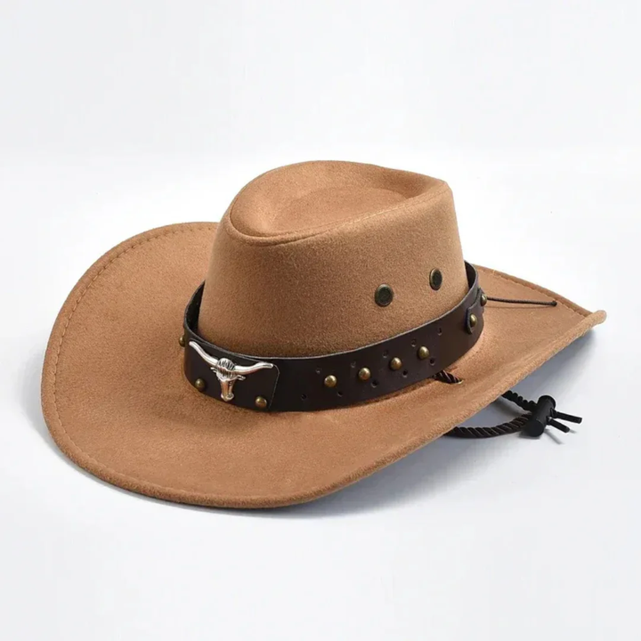 Herrwestern Cowboyhatt – Bredbrättad Statementstil för Utomhus- och Avslappnad Användning