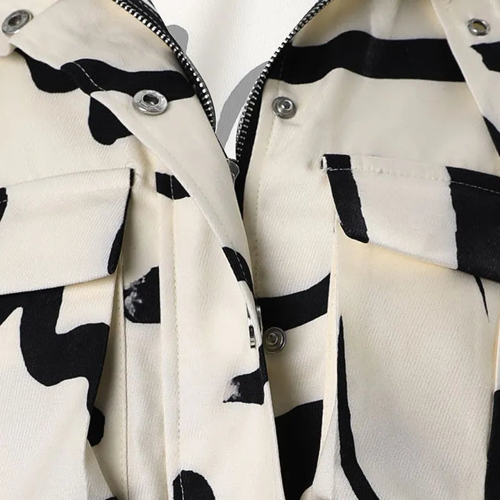 Kvinnors Kortad Bomberjacka Urban Stil Lätt Modern Avslappnad Streetwear Ytterkläder