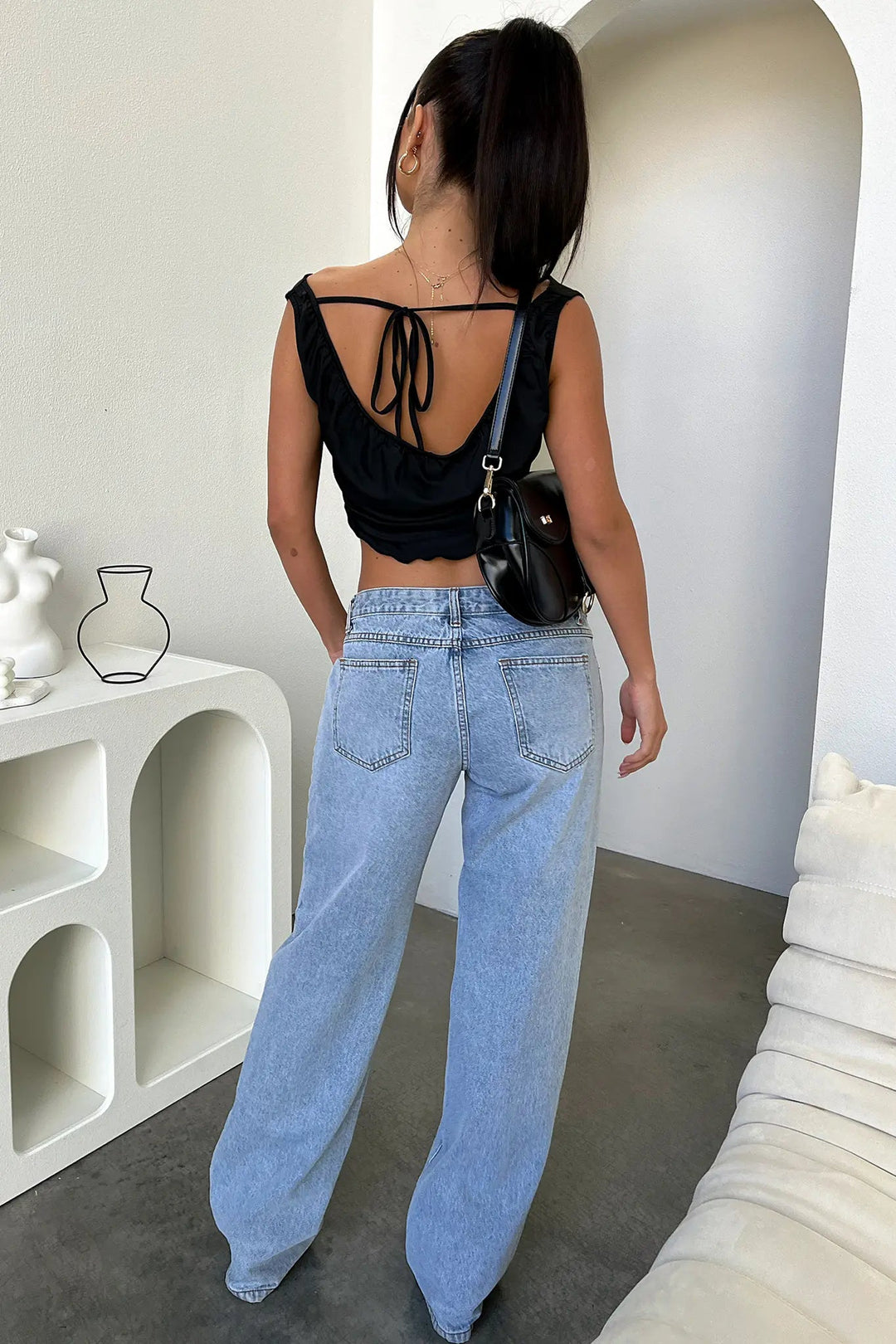Kvinnors Avslappnade Raka Jeans – Bekväm Vardaglig Denim för Vårens Avslappnade Klädsel