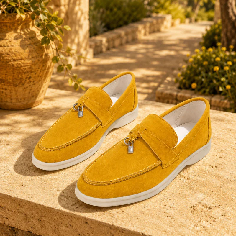 Kvinnors Texturerade Loafers Snygga Plattform Slip-On Skor