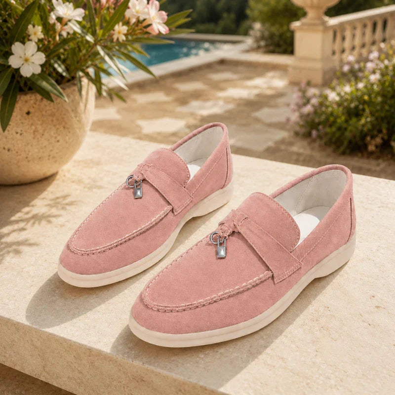 Kvinnors Texturerade Loafers Snygga Plattform Slip-On Skor