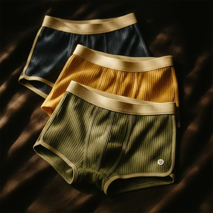 Herrarnas Premium Ribbad Boxerkalsonger Everyday Comfort Set
